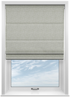Melrose (Blackout), Silver Rain - Roman Blind